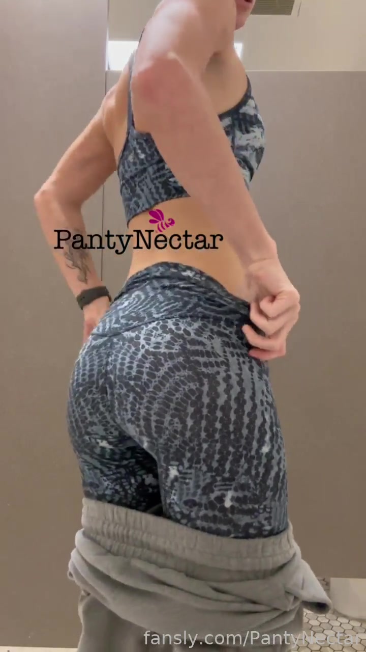 Pulling Down My Pants In The Gym Bathroom Post Workout