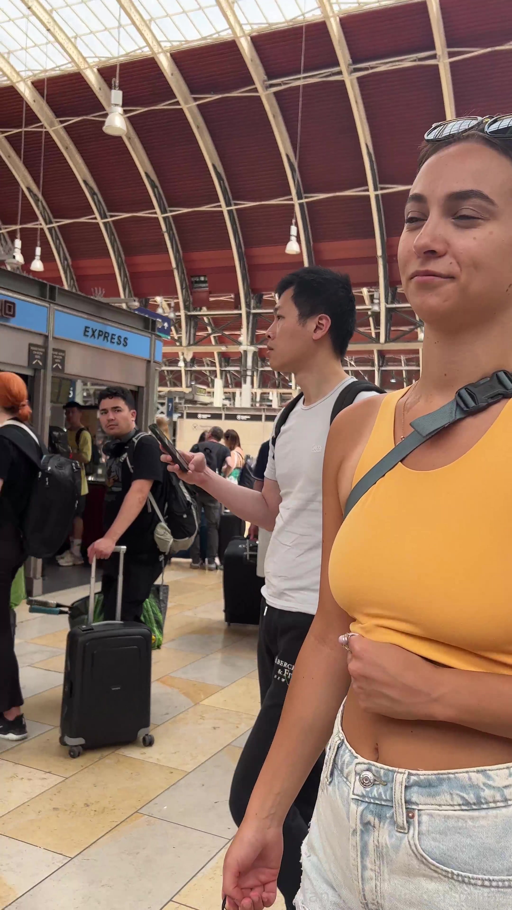 This Was My First Little Flash In The Busy London Train Station