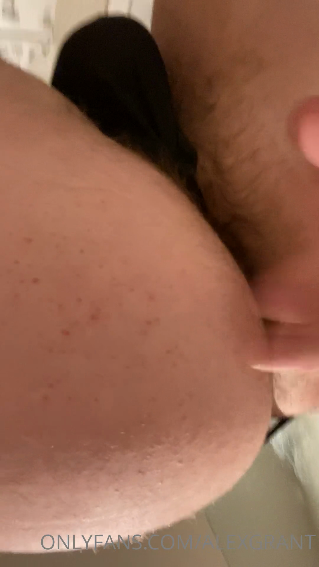 A Fat Load Of Cum Being Pushed Out Of Me