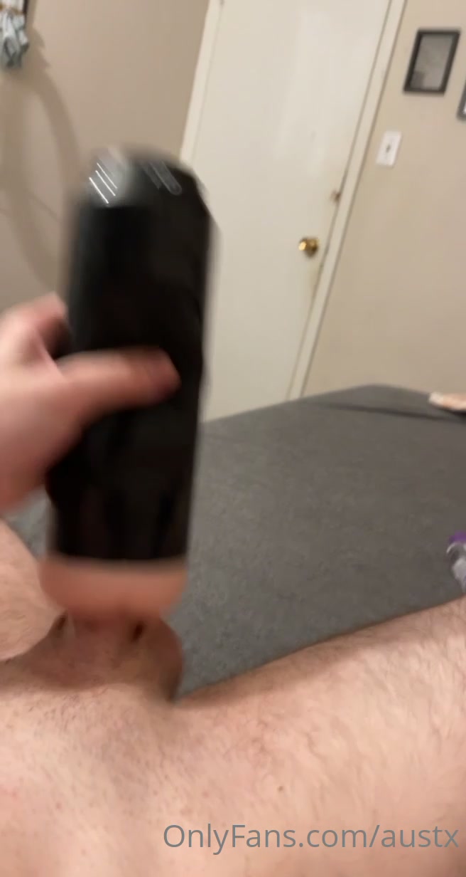 Austin Stroking With A Fleshlight