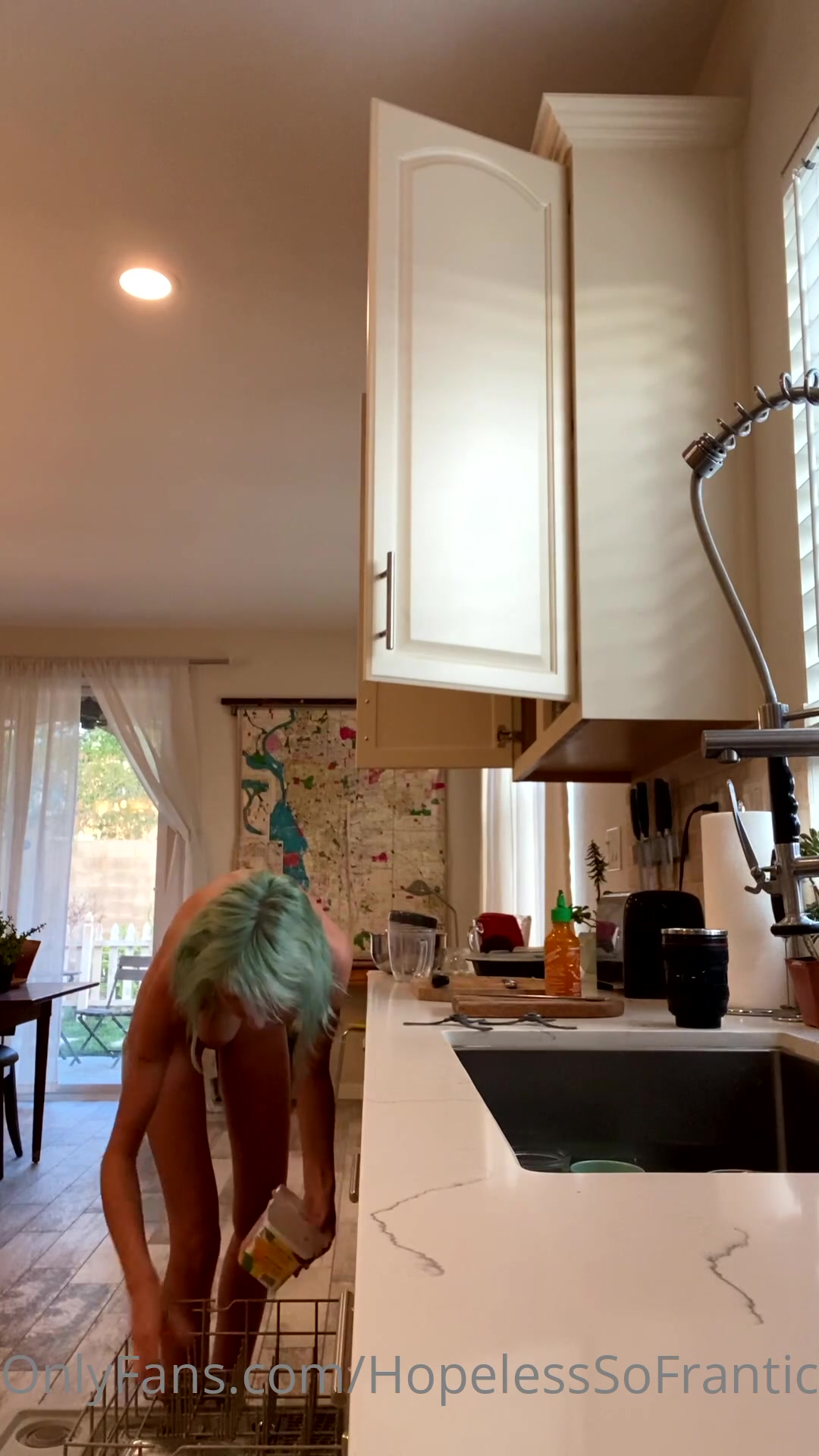 Spy On Hope As She Does House Chores Naked