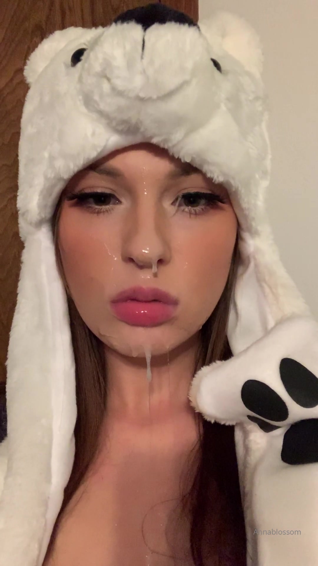Cum Selfie With Bear Hat 2