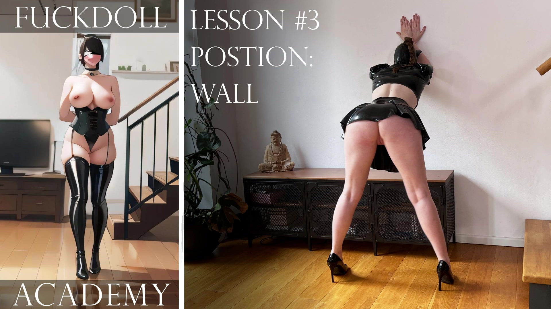 Fuckdoll Academy - Lesson #3 Position Training: Wall