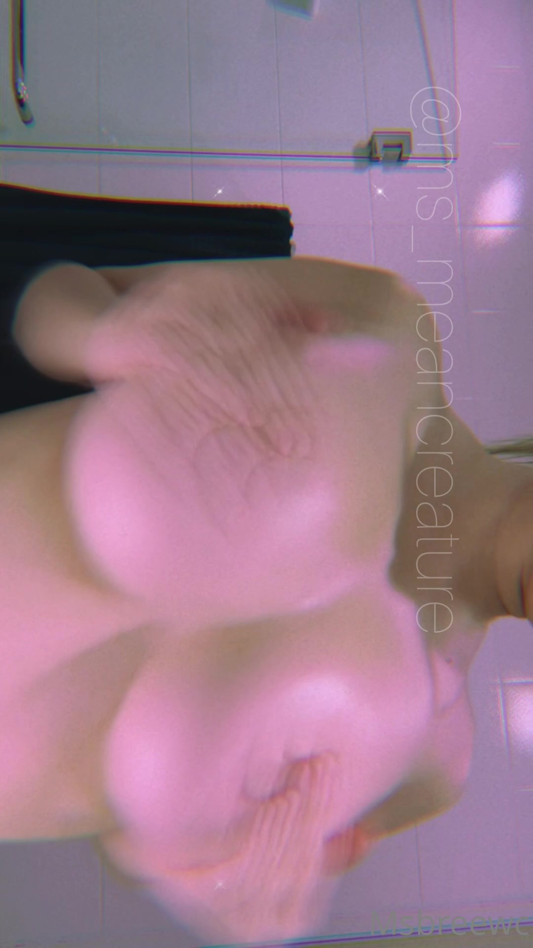 Sending This Video Of Me Rubbing Some Oil On My Boobs To My Babe