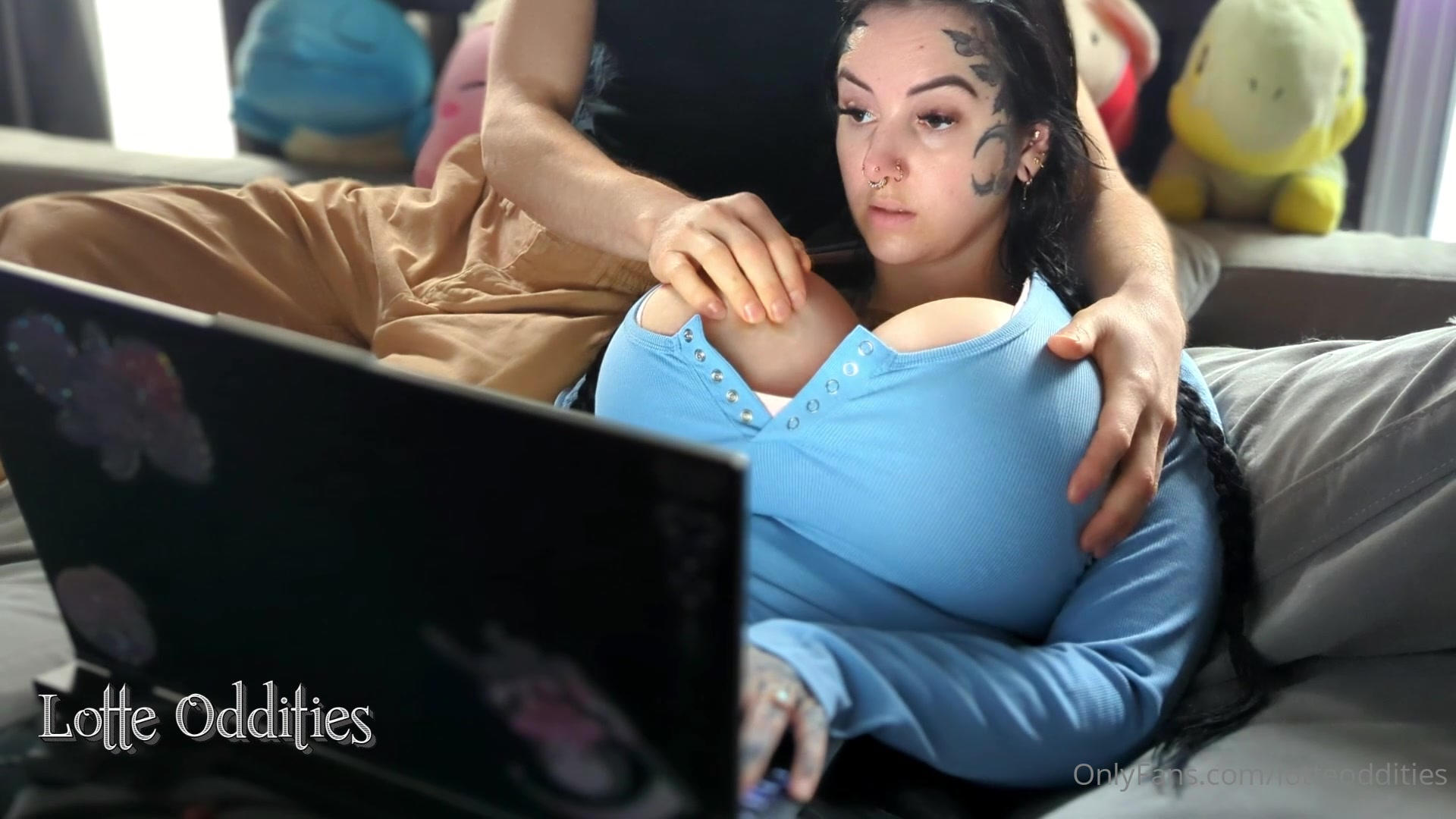 Playing With Her Big Titties