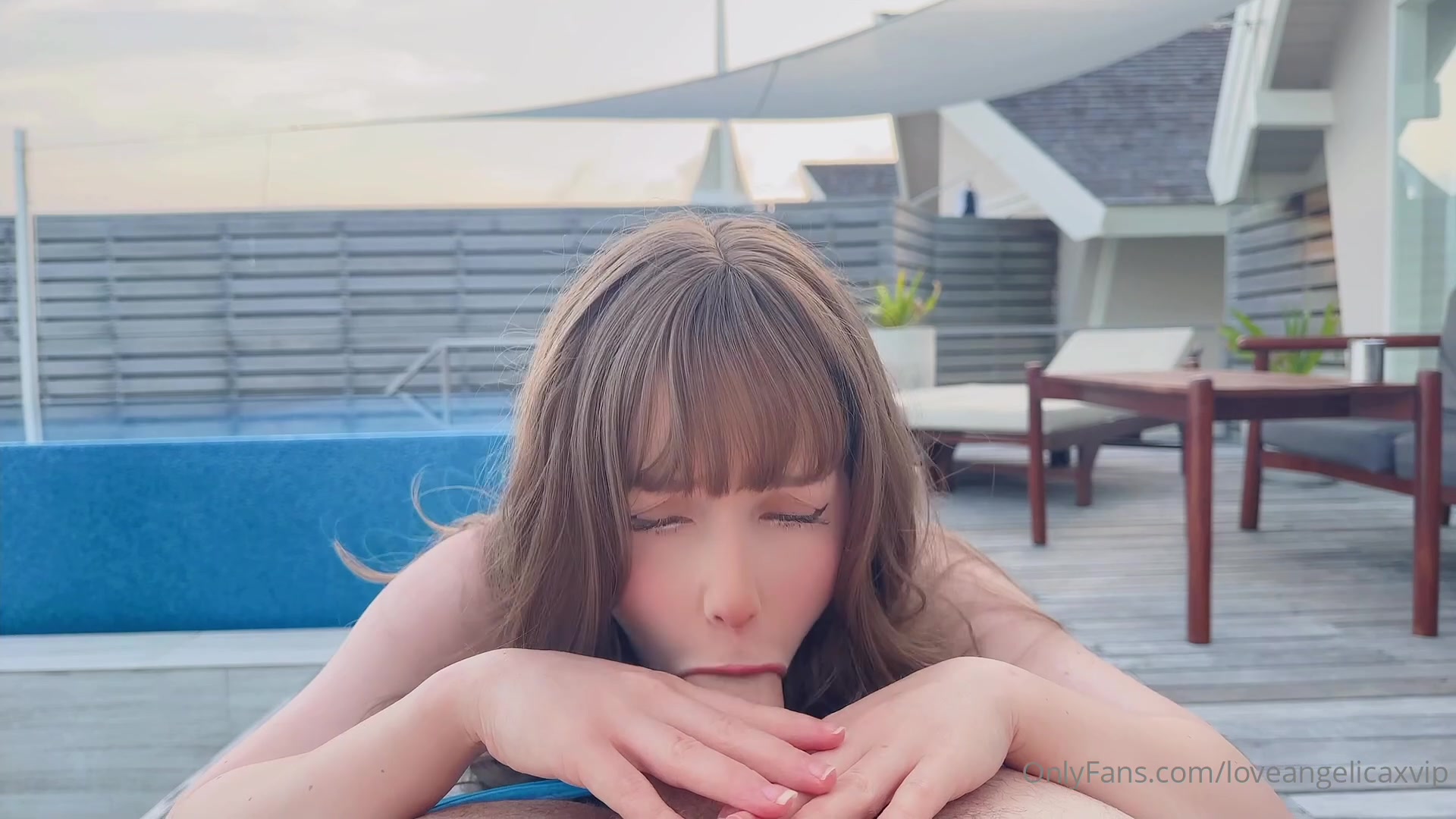 Stealthy Blowjob And Creampie On Holiday