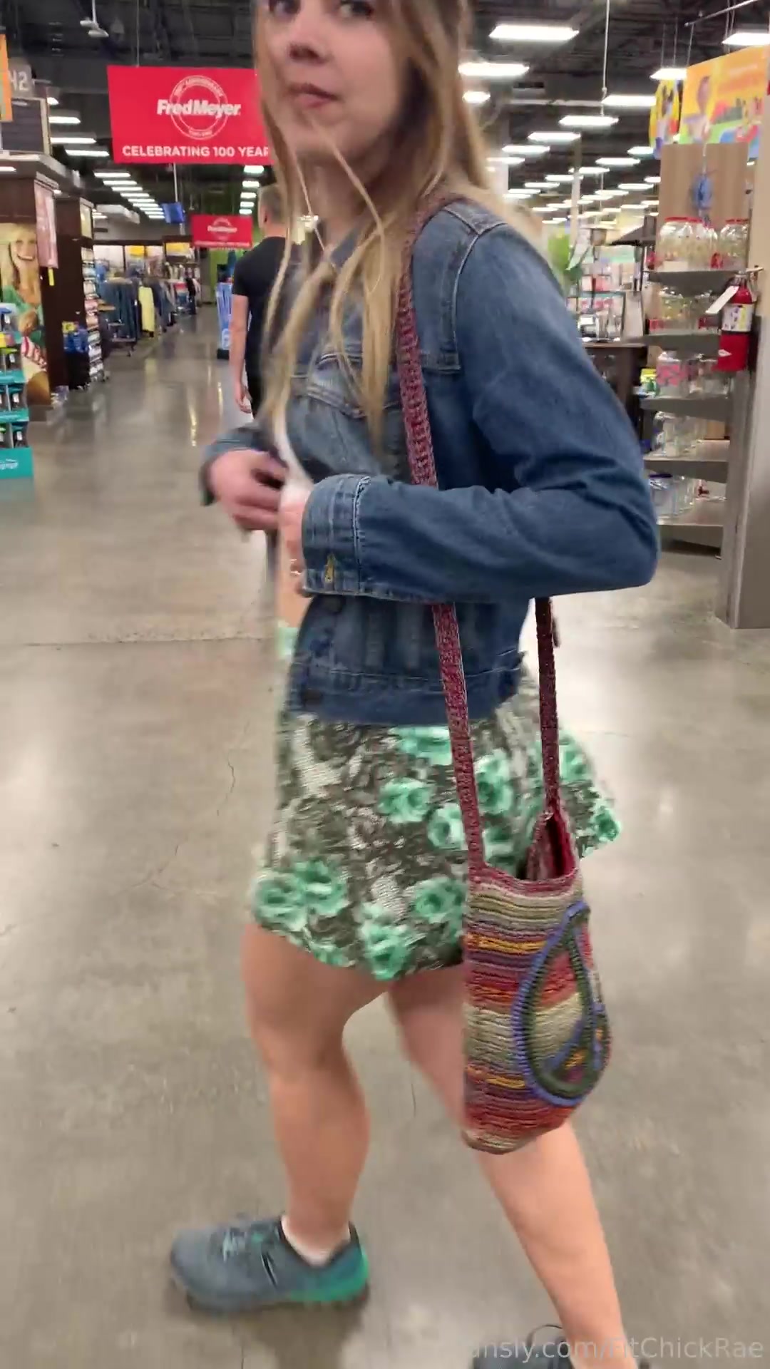 Quick Titty Flash At The Store