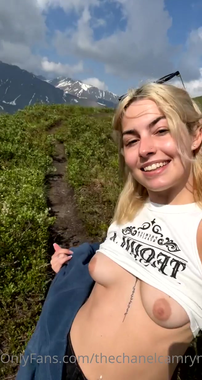 A Little Hike And Titty Jiggle. Do You Think They Saw?
