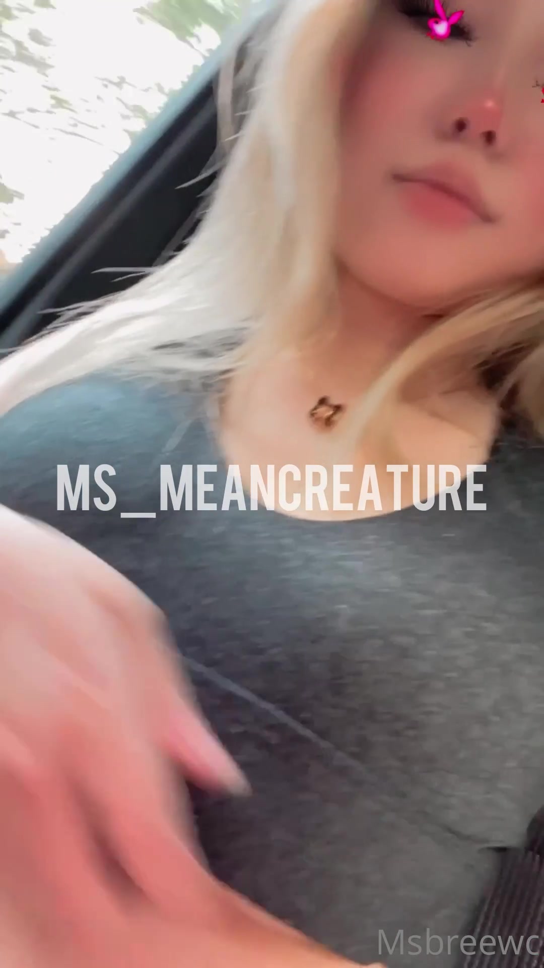 Flashing My Underboobs In The Car