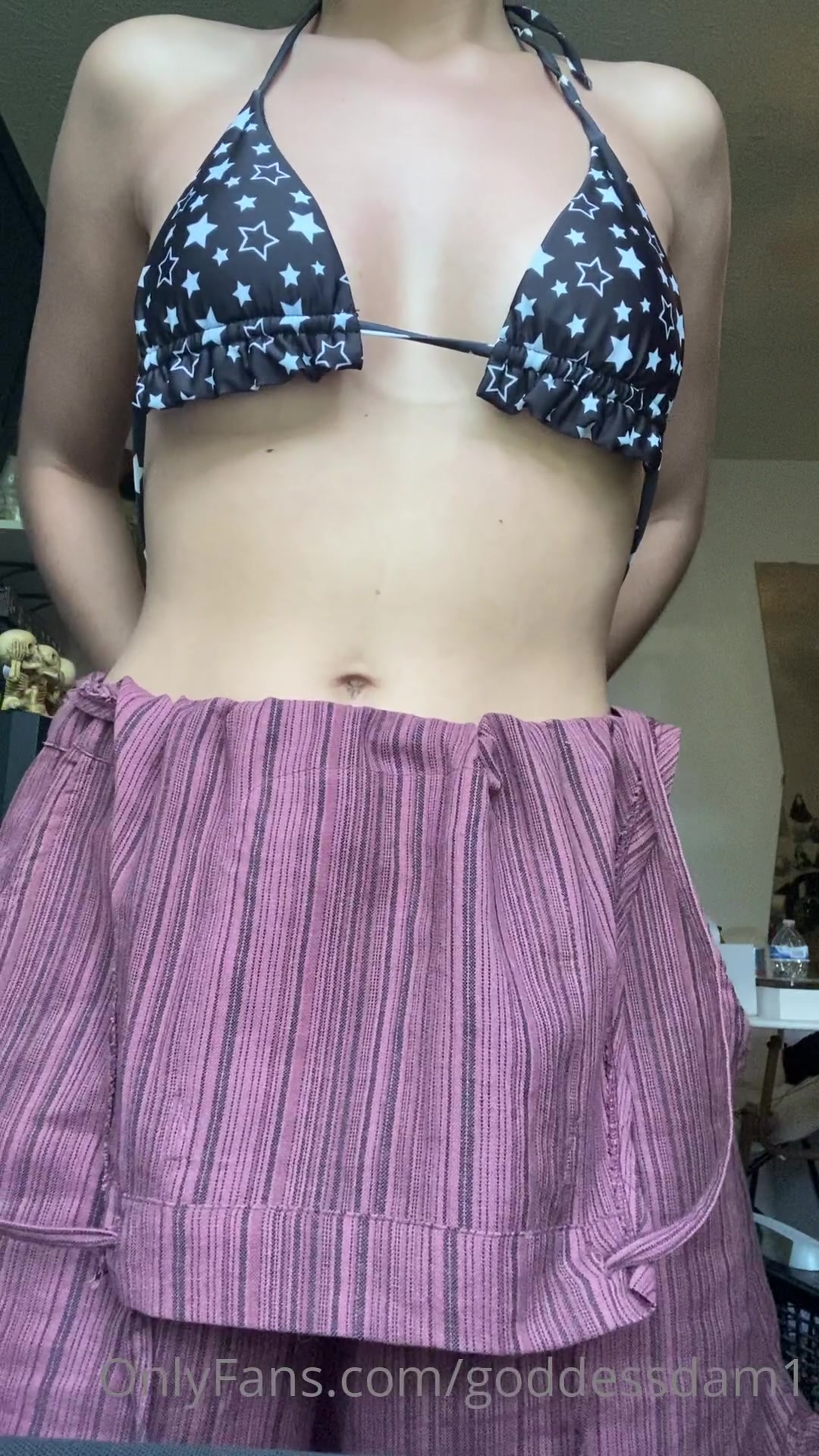 Black Bikini Top Flash