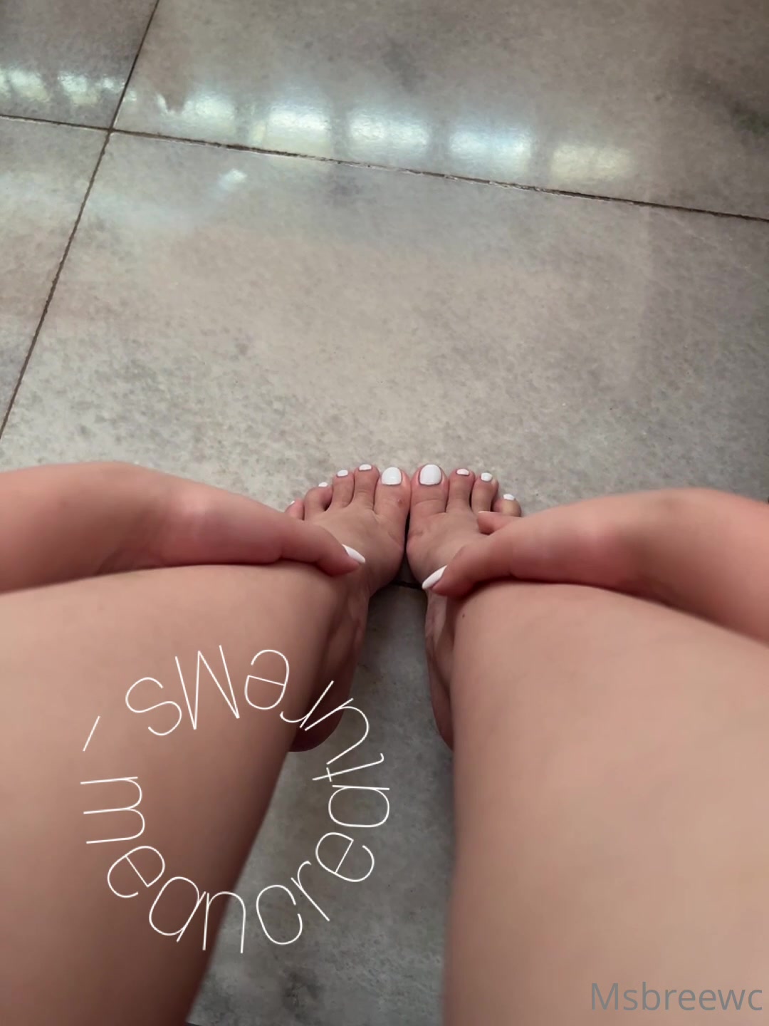 White Nails On My Feet