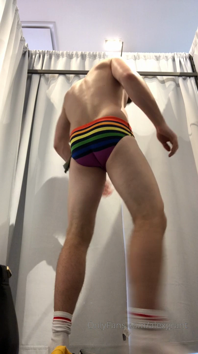 Trying On A Speedo Turns Into Dancing Naked In The Fitting