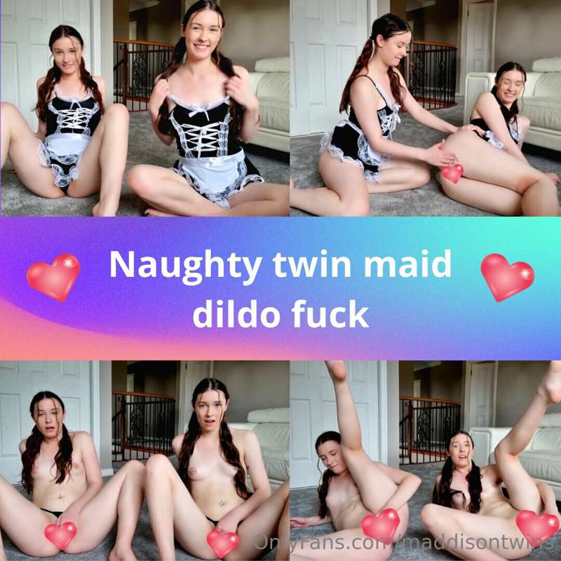 Naughty Twin Maids Dildo Fuck