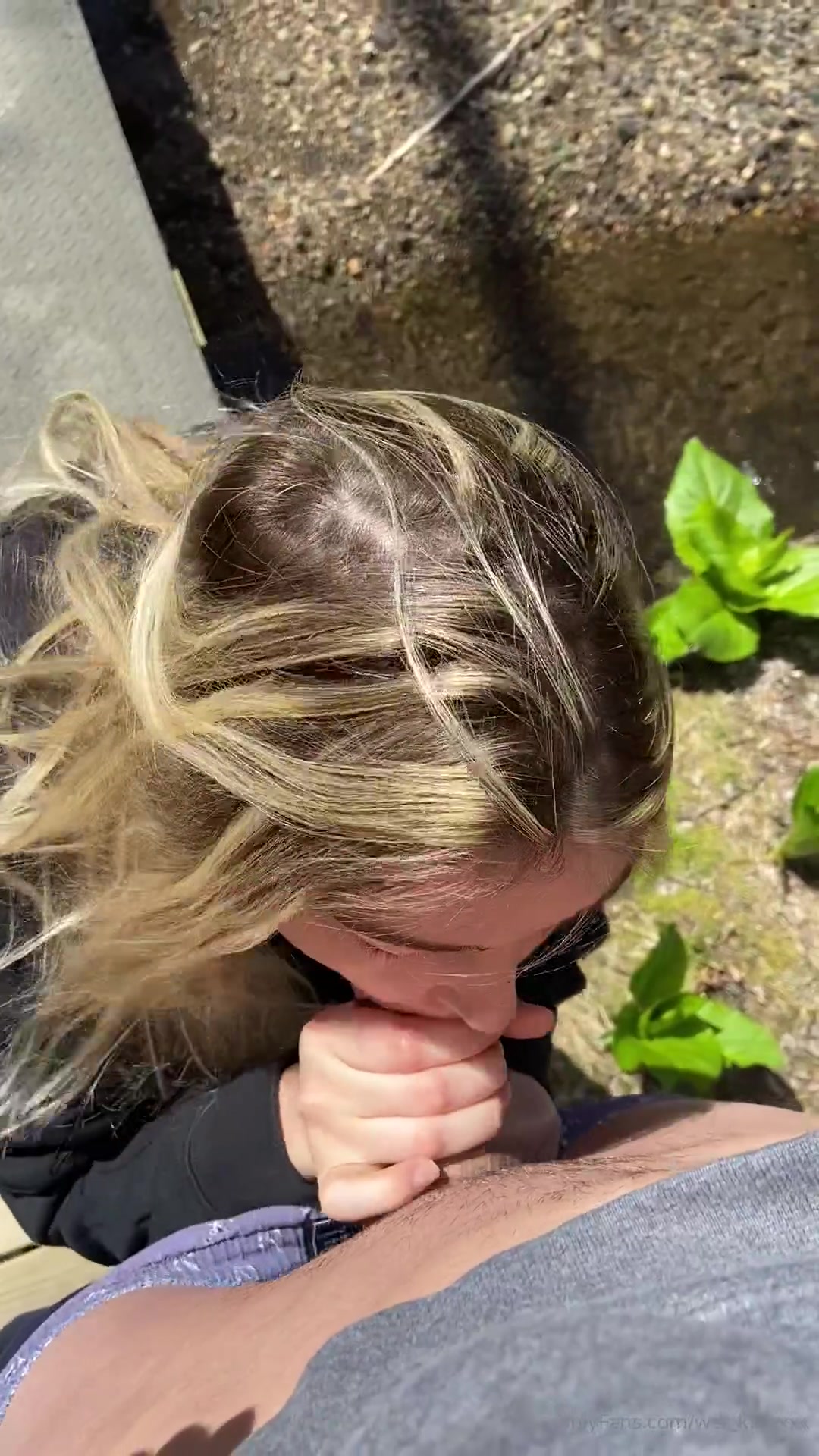 Sucking Daddy's Cock During Our Hike