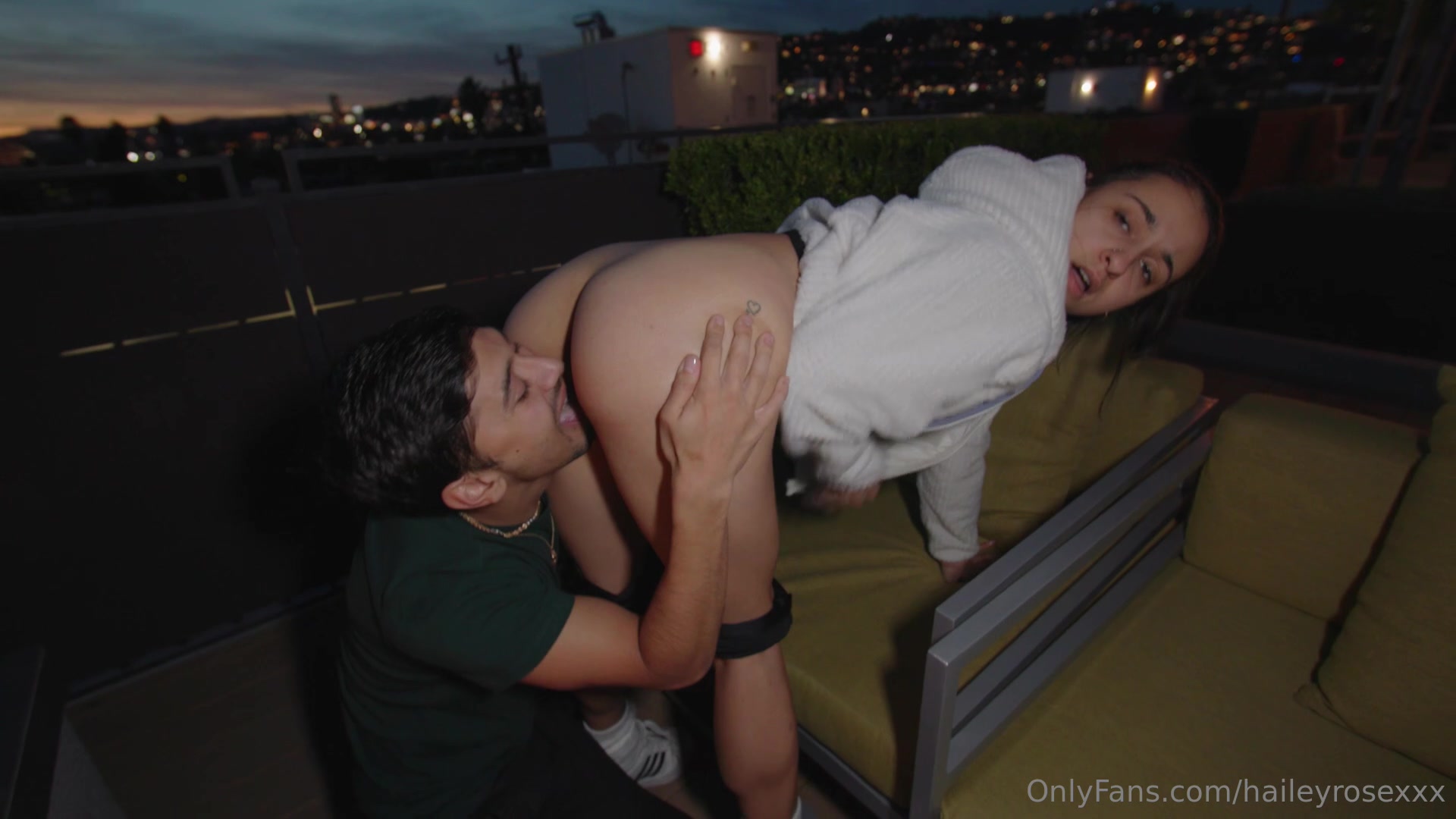 Hanging Out On The Roof With Hubby And He Got A Little Carried